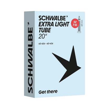 Original Schwalbe Schlauch Nr. 7EL Extra Leicht 20" (SV 40mm) | Für Fahrrad- & Hundeanhänger Schwalbe