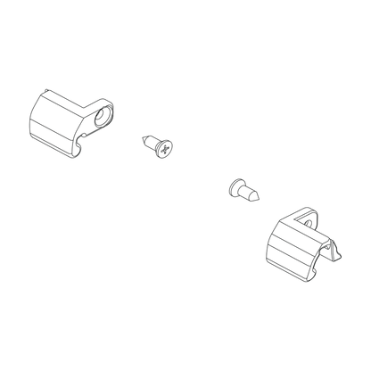 Thule Befestigung für Regenverdeck am Chariot Fahrradanhänger – Inkl. Schrauben