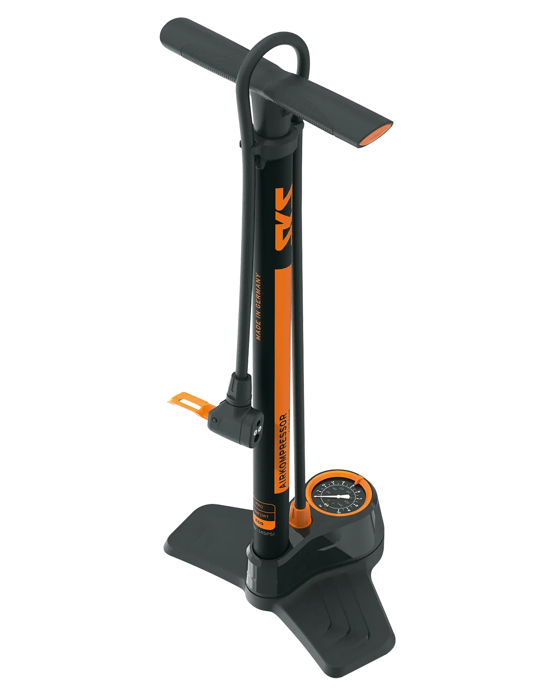 SKS Standpumpe Airkompressor Compact 10.0 | Mit MV EASY Ventilkopf (10 Bar) SKS