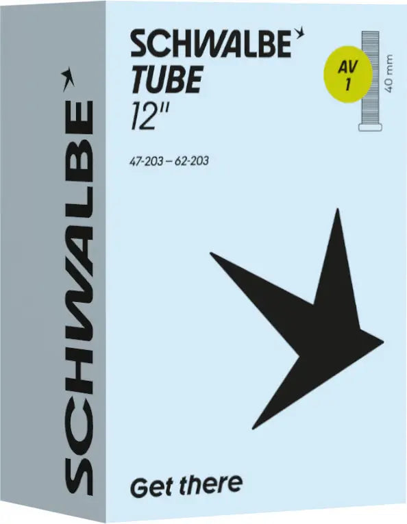 Original Schwalbe Schlauch Nr. 1 (12 Zoll, AV 45° gewinkelt) | Kinderwagen Schwalbe