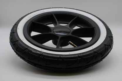Moon Gio+ Rear Wheel Black/Whitewall, 12 inch (29 cm), Compatible with model year 2024 or older