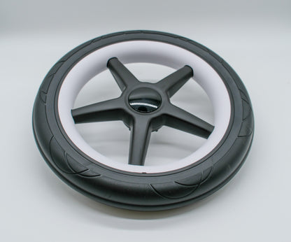 Bugaboo Fox Hinterrad mit weißen Radkappen – Ersatzteil für Bugaboo Fox, Fox 2 & Fox 3