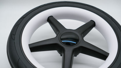 Bugaboo Fox Hinterrad mit weißen Radkappen – Ersatzteil für Bugaboo Fox, Fox 2 & Fox 3