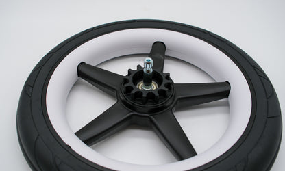 Bugaboo Fox Hinterrad mit weißen Radkappen – Ersatzteil für Bugaboo Fox, Fox 2 & Fox 3